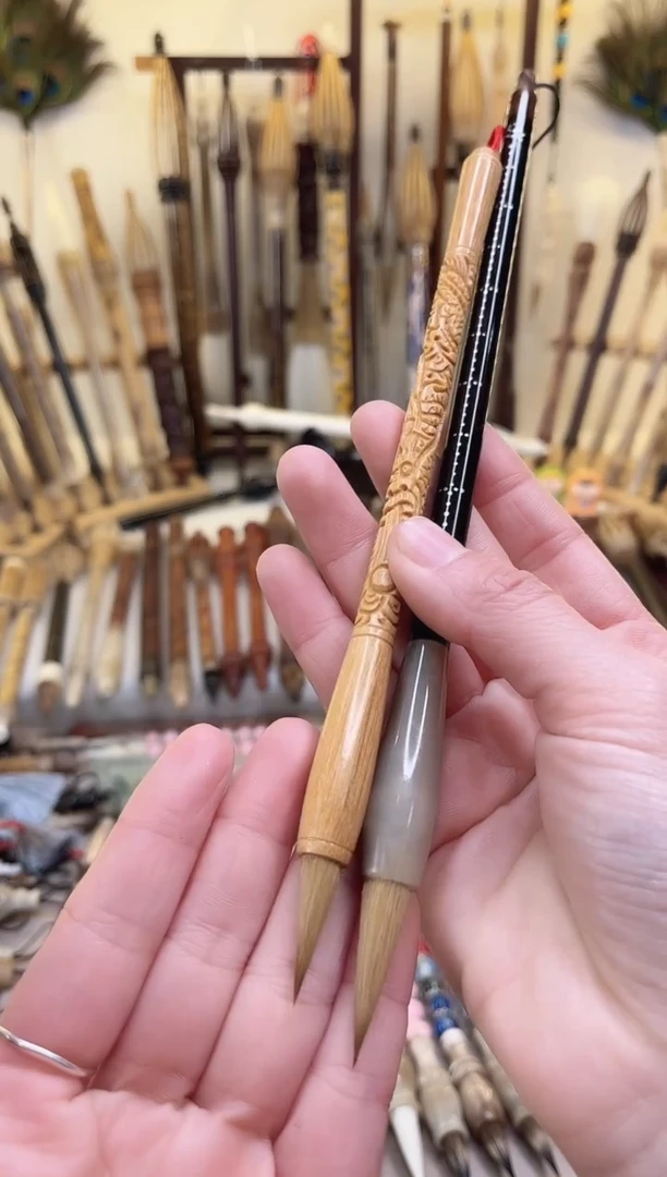 【清水试笔，拒绝蘸墨】墨舞笔庄毛笔2支