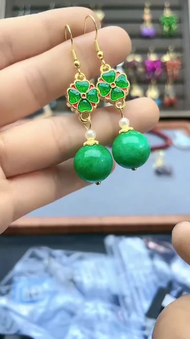 【闪购商品】翡翠耳饰14K金镶嵌138000