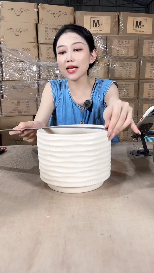 杯型格子米黄19x14