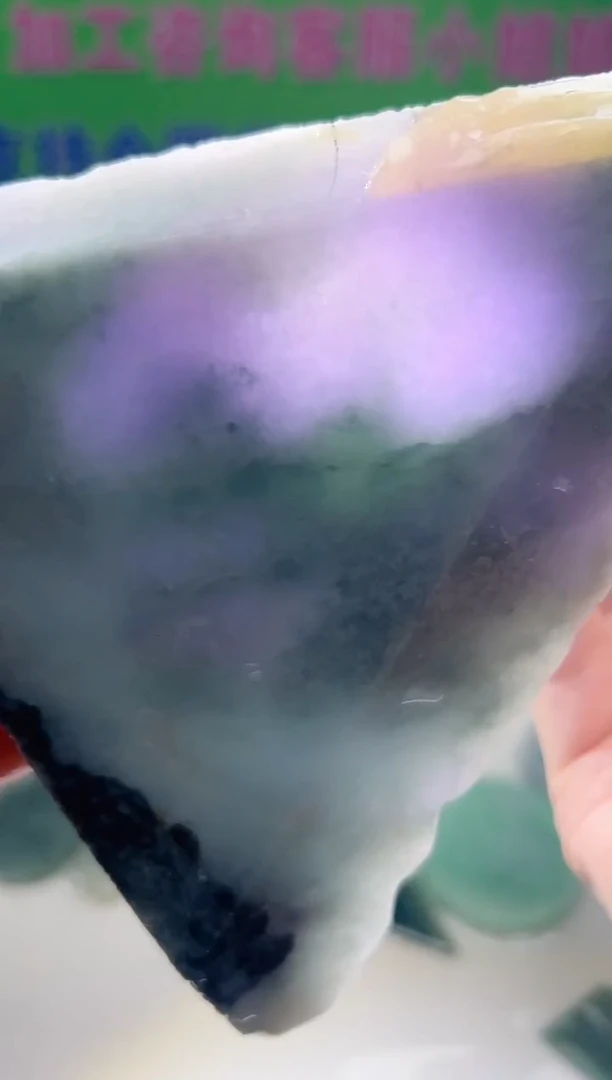 裸石翡翠天然翡翠A货古 南 079