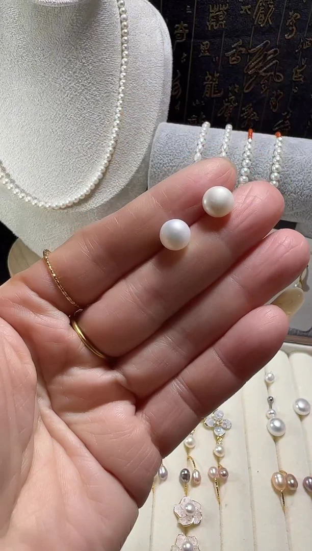 未镶嵌耳饰淡水珍珠0