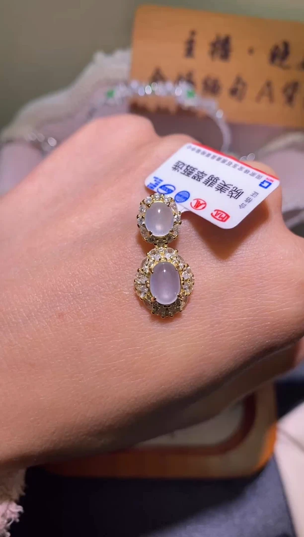 银S925镶嵌戒指翡翠069