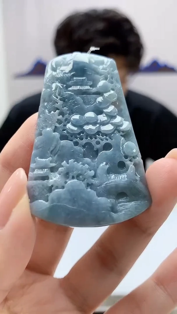 定制翡翠未镶嵌5145xx-毛货挂件37