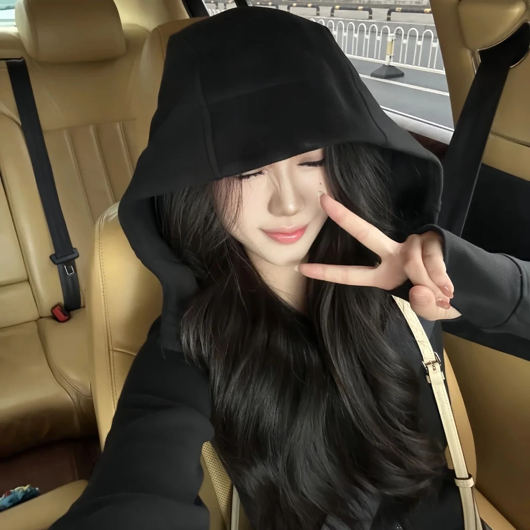 一模一样的小章鱼家同款系列全拉链修身长袖连帽卫衣女-千斤专属2