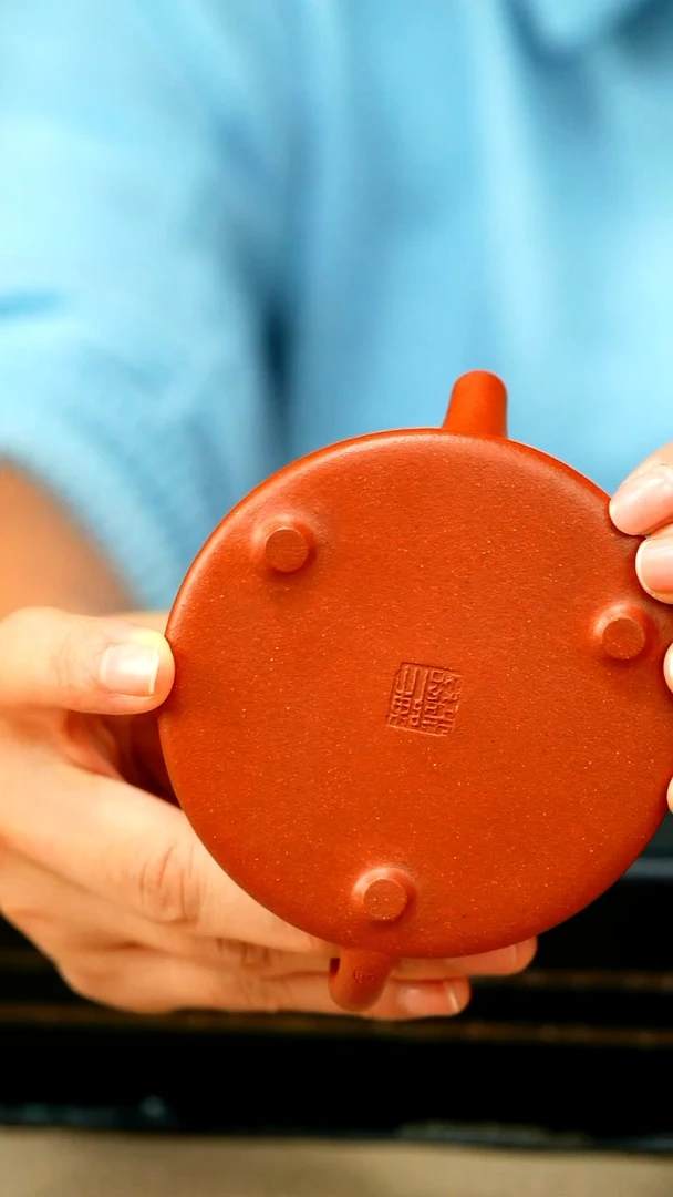 茶壶紫砂原矿红降坡泥  子冶石瓢 200cc