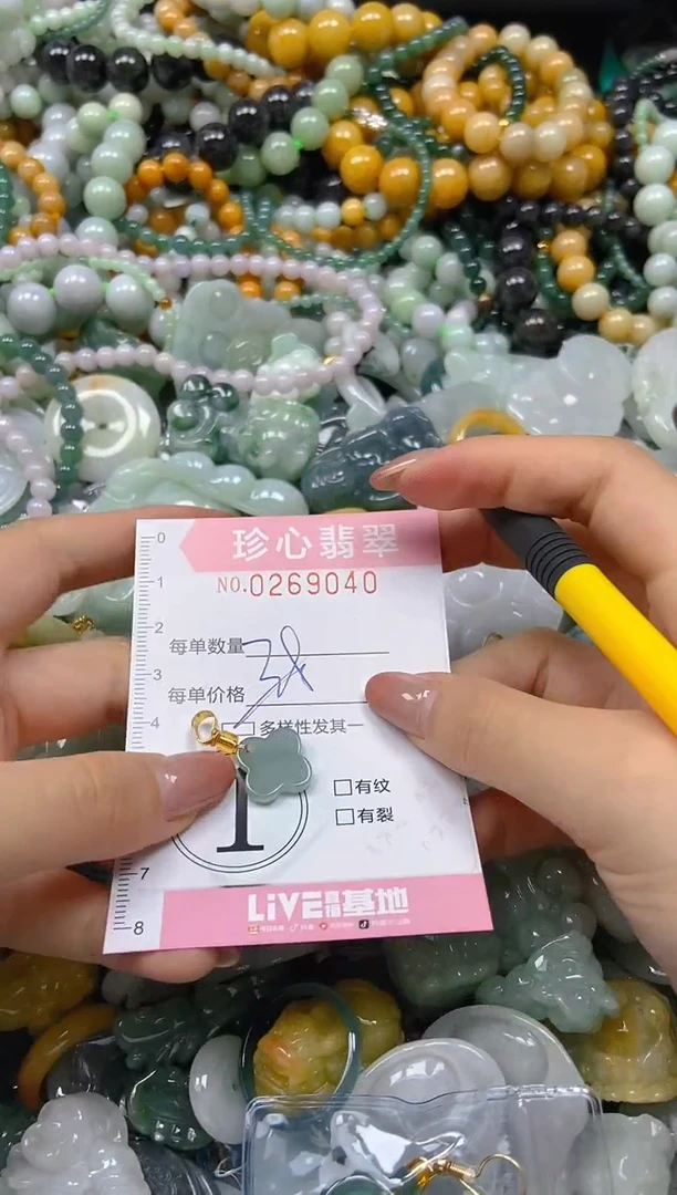 翡翠未镶嵌颈饰闪购0269040多样性发其一