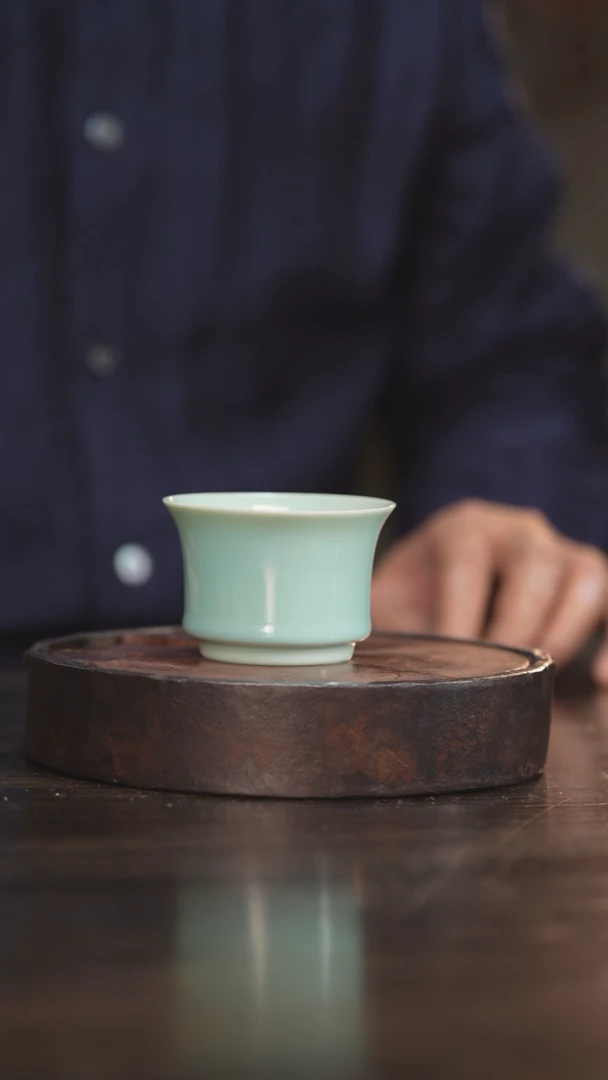 【闪购商品】杯136柴房陶瓷丨薄荷绿马蹄单杯