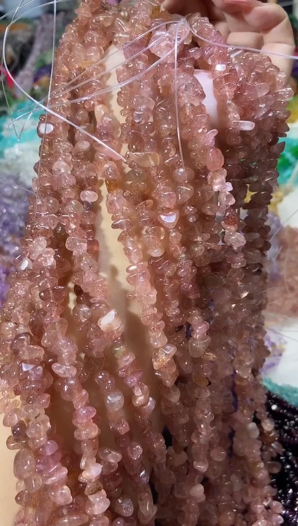 水晶珠宝半成品未镶嵌鸽血红