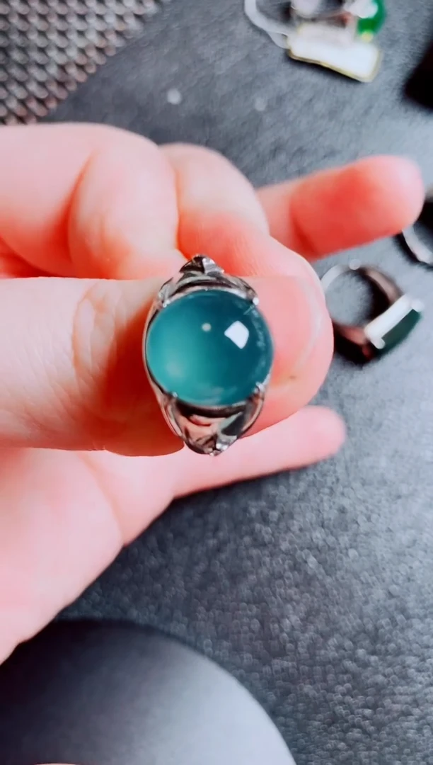 银S925镶嵌戒指翡翠1111