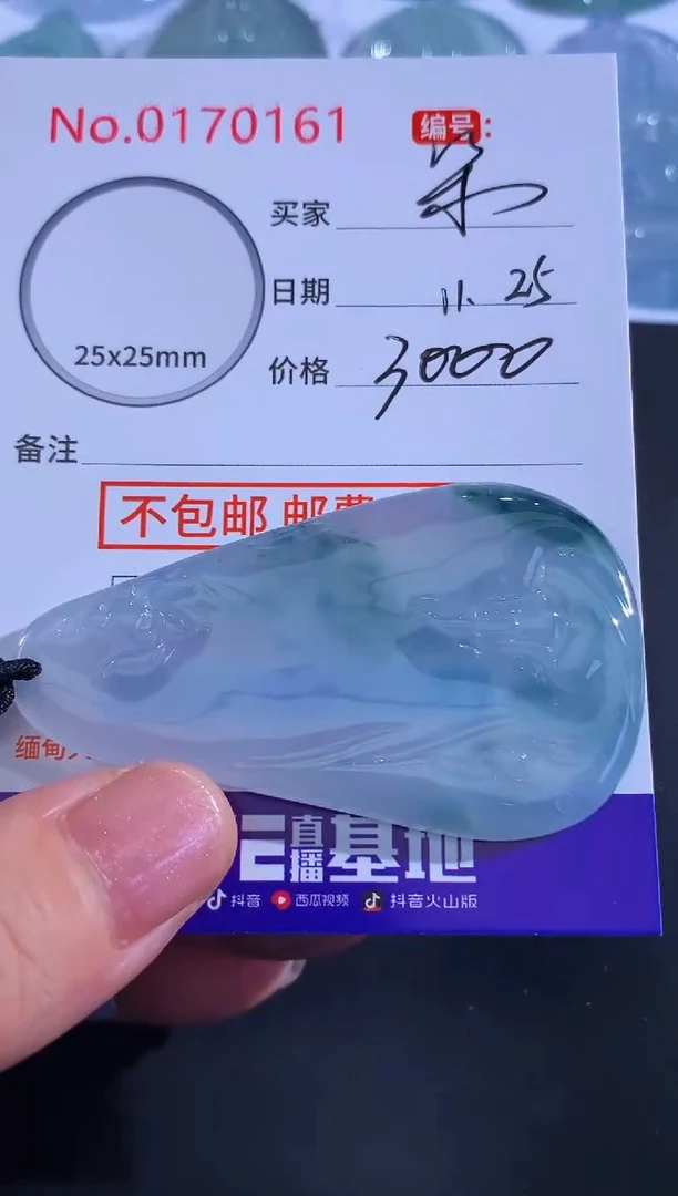 颈饰未镶嵌翡翠浮**朵！