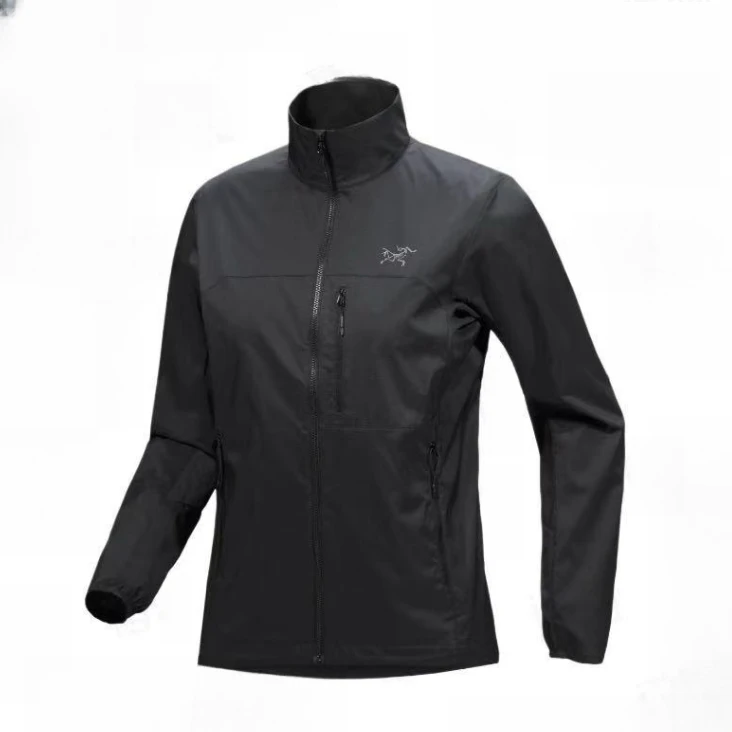 未使用 ARC'TERYX/始祖鸟 Jacket 徽标长袖拉链冲锋衣 黑色/S/M/L