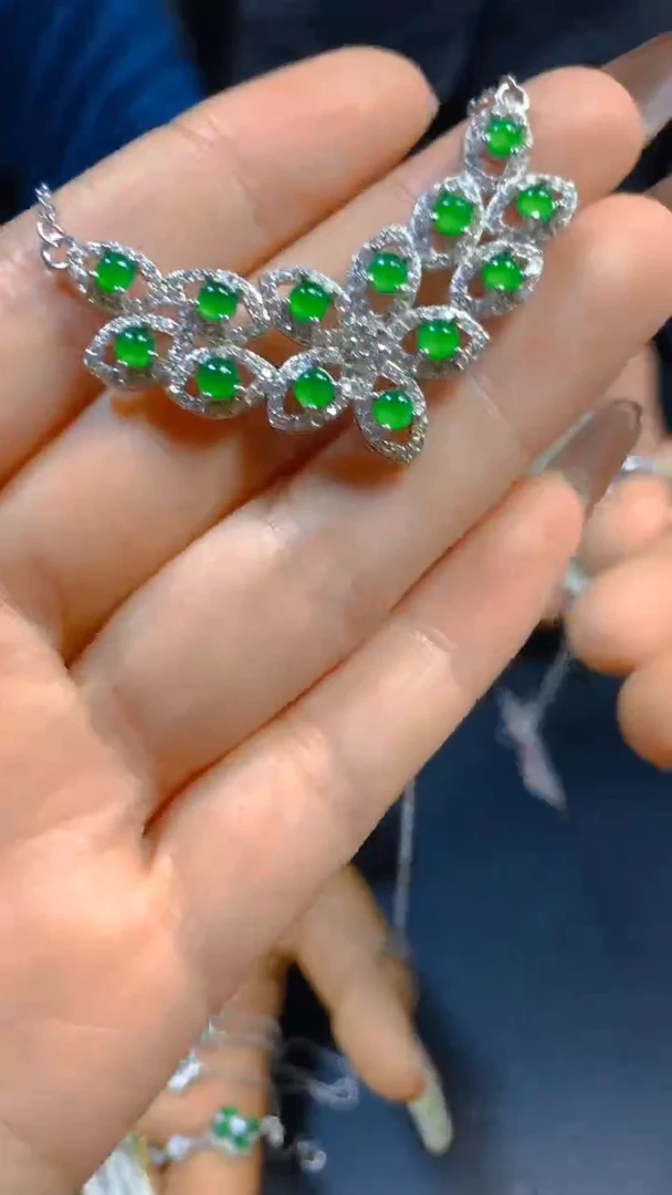 【闪购商品】翡翠套链未镶嵌0716187864多样性发一