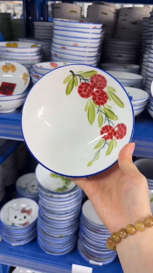 瓷瓷景德镇手绘釉中彩（食品级）小胖碗