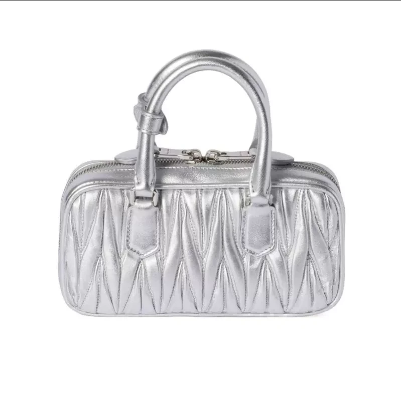 媛媛 原标银色百搭包包#BB0086