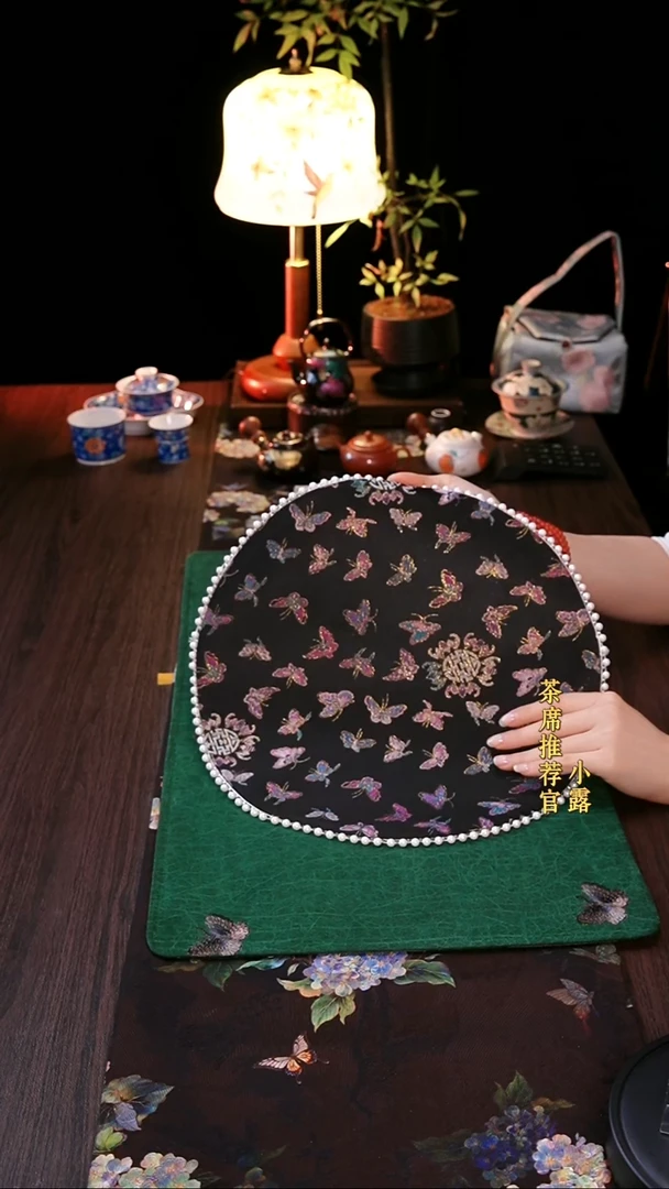 香云纱  圆珍珠万蝶33