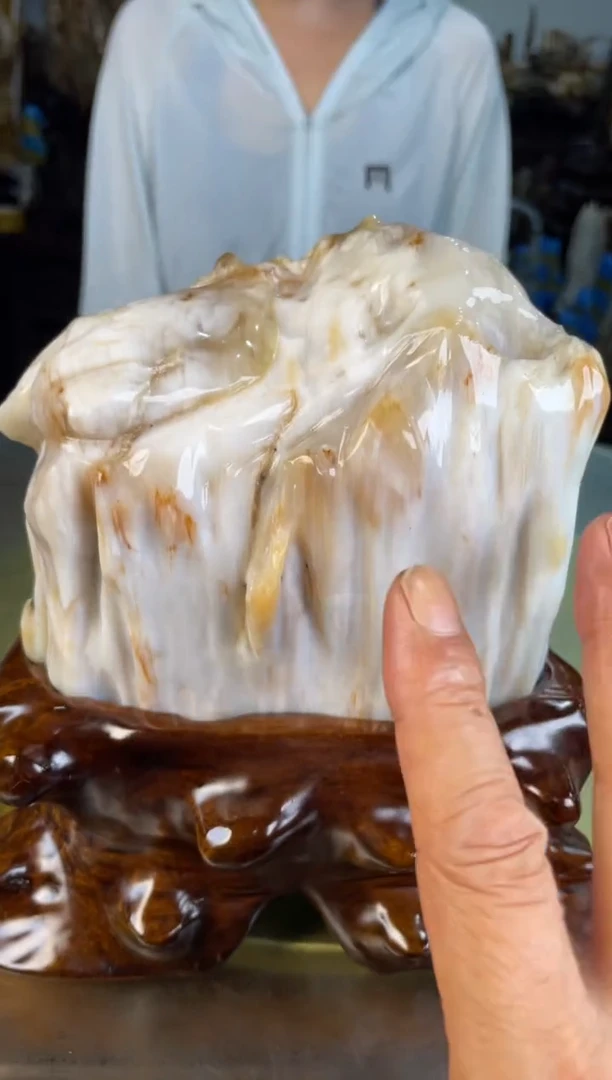 未镶嵌摆件硅化玉64