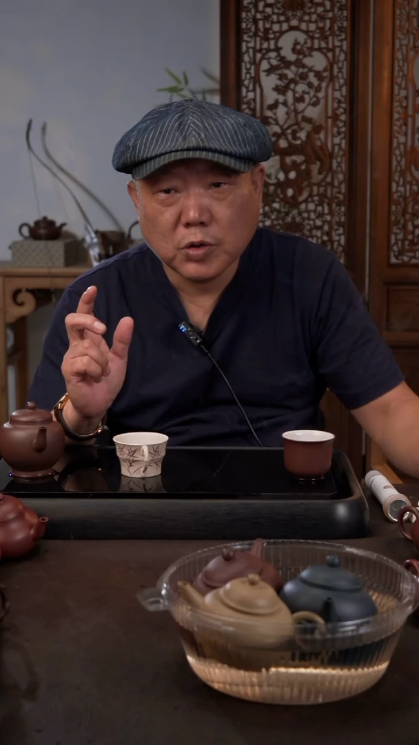 茶壶紫砂04，白玉段竹节杯
