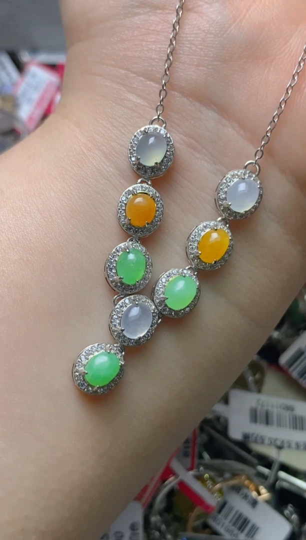 银S925镶嵌戒指翡翠百内无证书