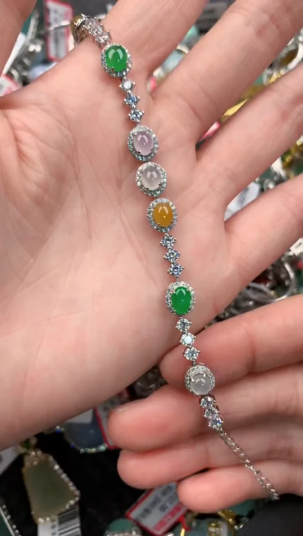 银S925镶嵌戒指翡翠1010----2