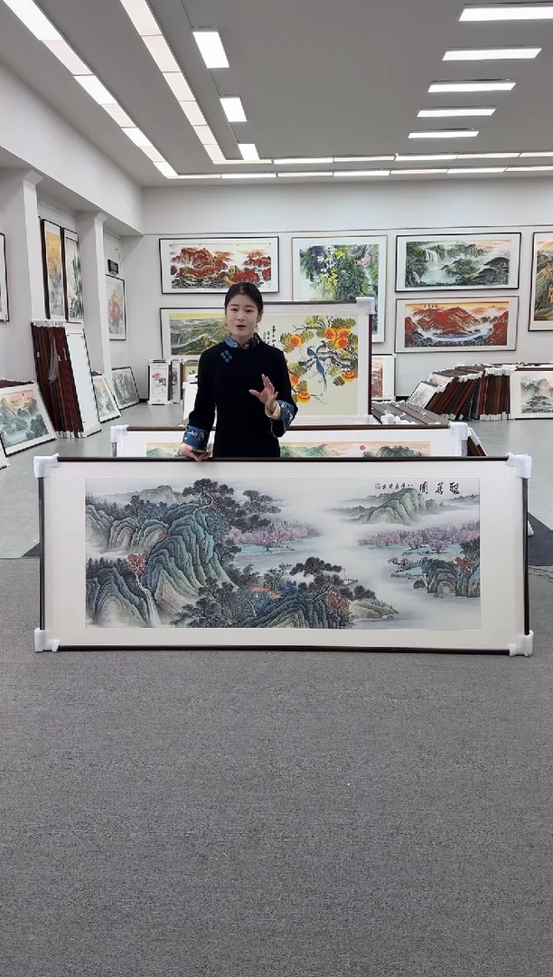 国画雅居图 219*88