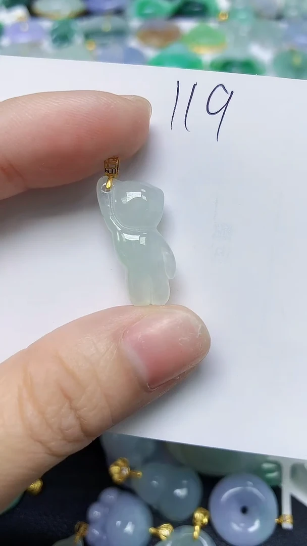 翡翠未镶嵌颈饰 天然缅甸翡翠A货