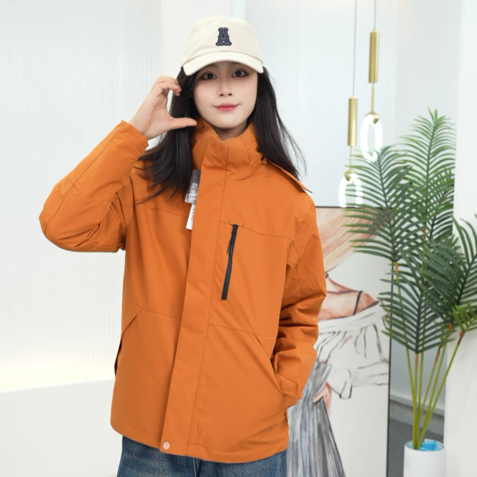 【一衣穿三季】热风2025年秋季新款女士户外三合一外套F07W25702