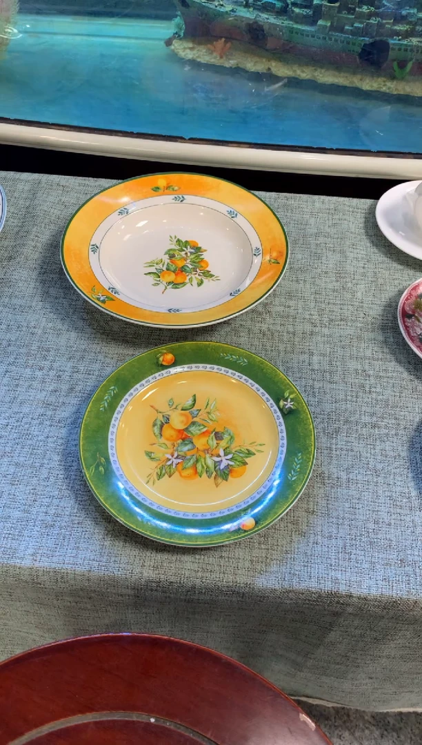 瓷片陶瓷原单CC289餐具2个