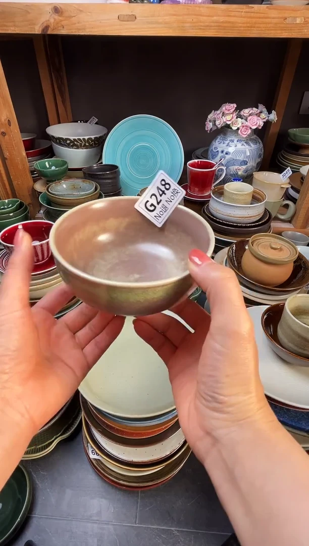 瓷片萝***虫g248窑变米饭碗福利