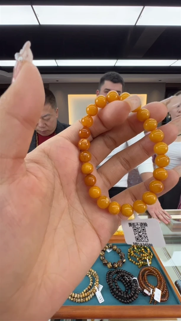 【闪购商品】琥珀手链未镶嵌4秒拼号