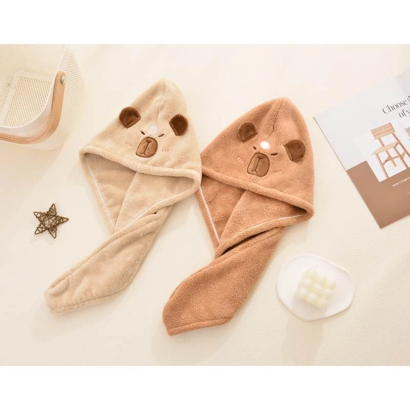 棉易晴柔卡皮巴拉干发帽YM7118