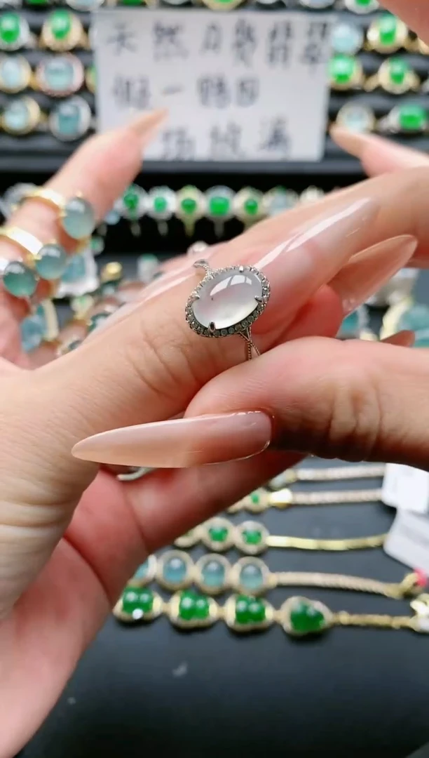 【闪购商品】翡翠戒指银S925镶嵌111111111