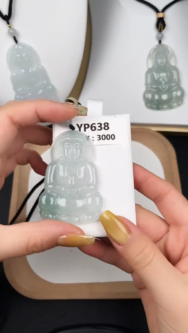 颈饰未镶嵌翡翠YP638高冰观音