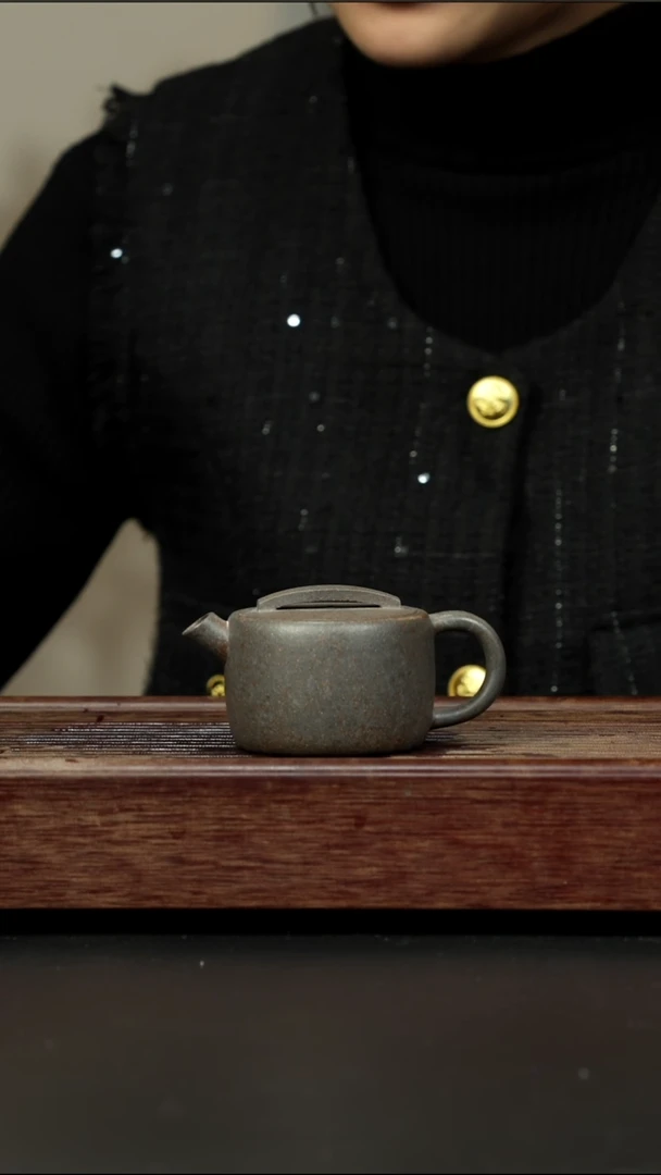 茶壶紫砂天青柴烧 一片瓦