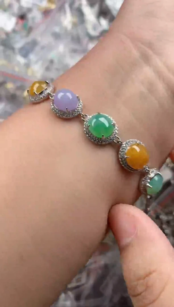 银S925镶嵌戒指翡翠111 4
