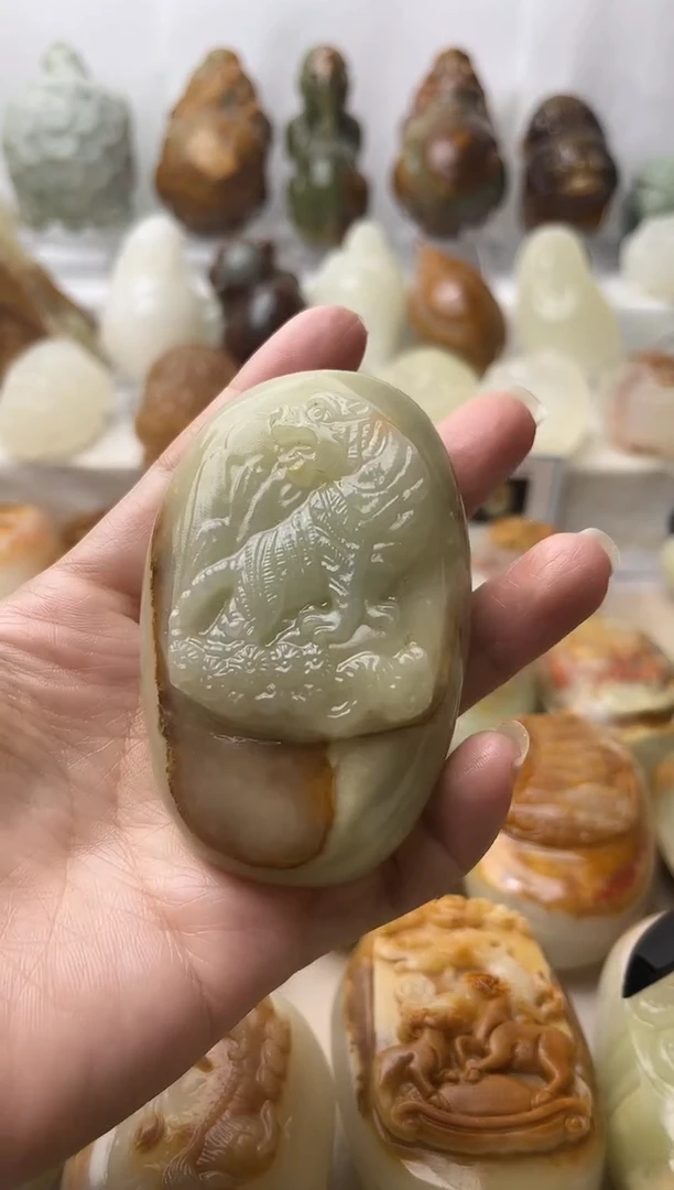 石材方解石棉纹正常不退换上山虎