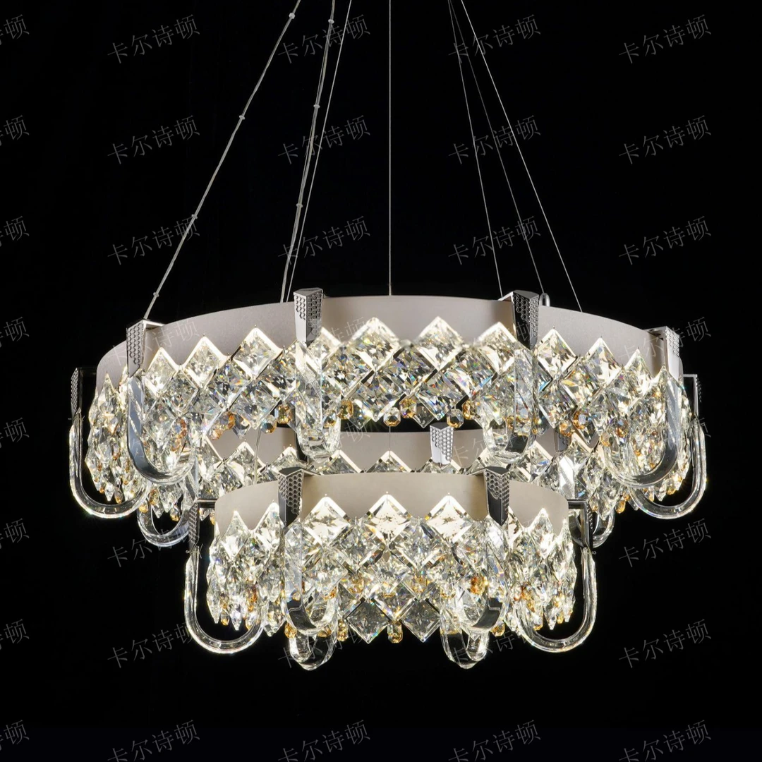 【卡尔诗顿】奶油法式风格美式轻奢风时尚创意家用大厅高端水晶吊灯