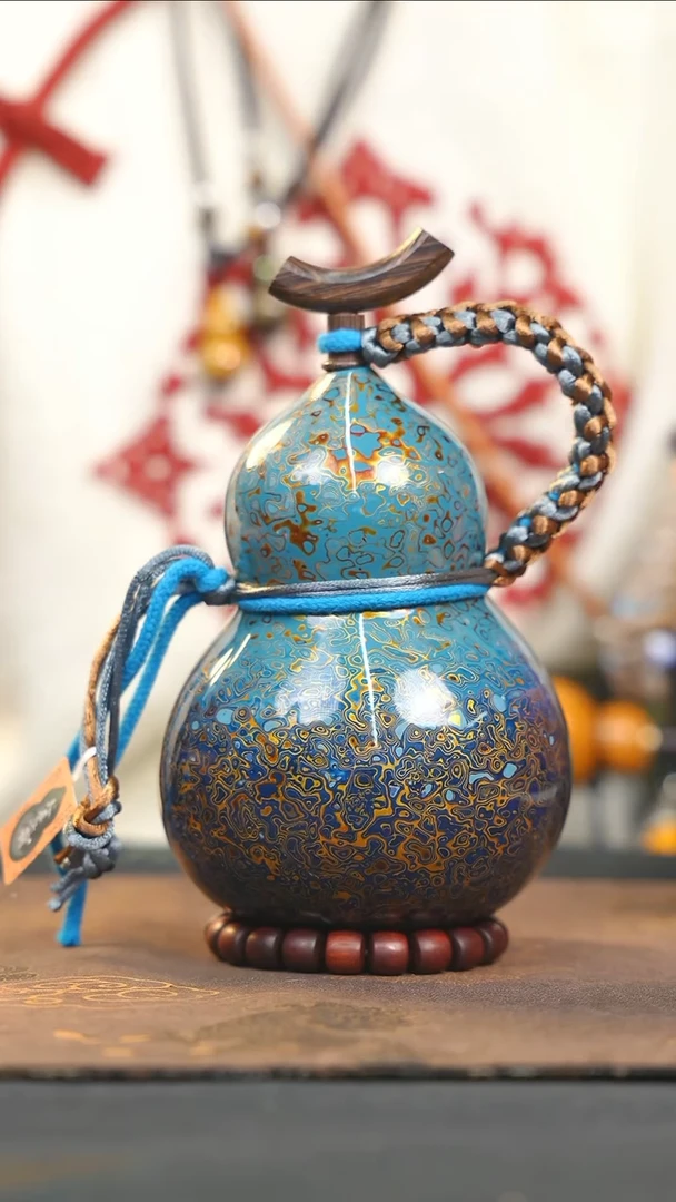 【闪购商品】WE124漆艺酒葫芦不包手串及旋转底座