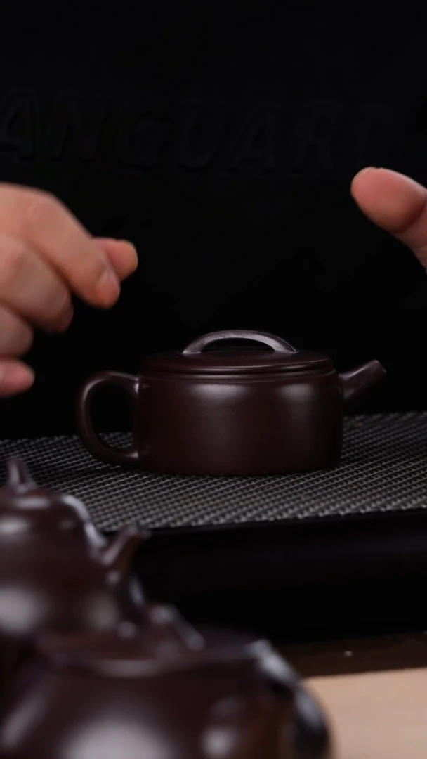 茶壶紫砂汉瓦一厂原矿紫罗兰