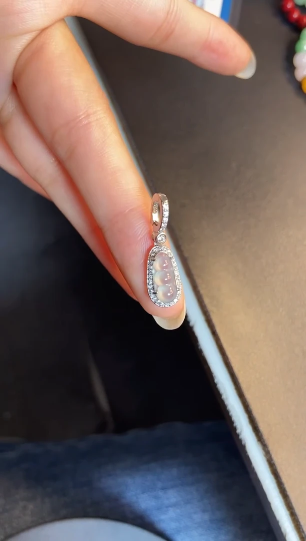 吊坠(不含链)银S925镶嵌翡翠1