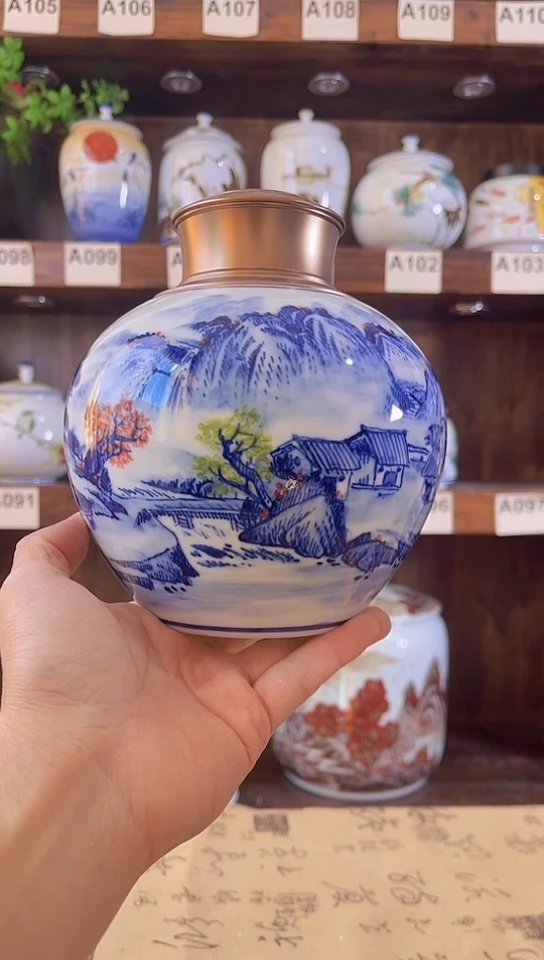 迎君陶瓷纯手工手绘