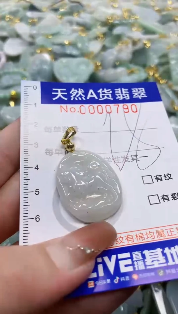 颈饰未镶嵌翡翠天然A货翡翠