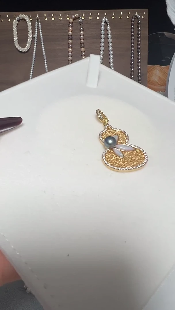 吊坠(不含链)钛钢淡水珍珠永丽珍珠严选