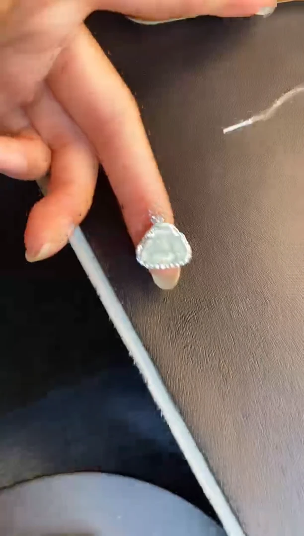吊坠(不含链)银S925镶嵌翡翠1