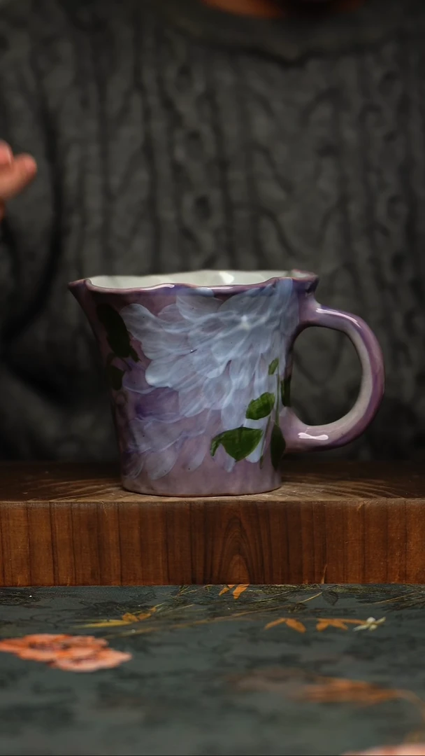 瓷片釉下彩手工手绘同款陶器