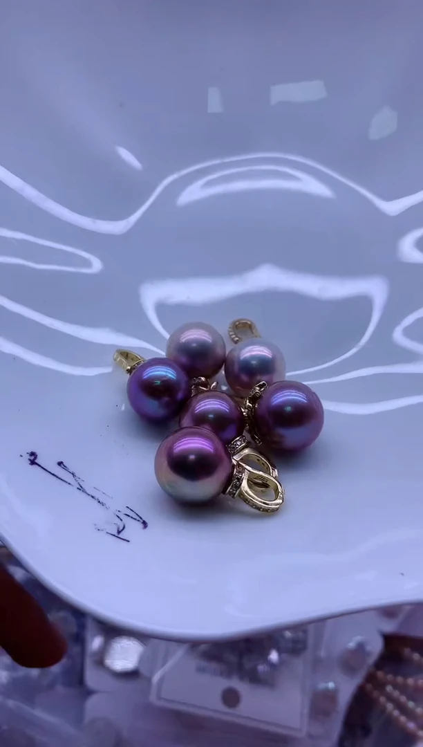 【闪购商品】淡水珍珠吊坠(不含链)银S925镶嵌多发其一