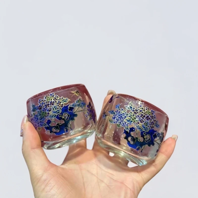 变色玻璃主人杯耐热家用防烫加厚精美养生茶杯品茗中式杯ZH3258