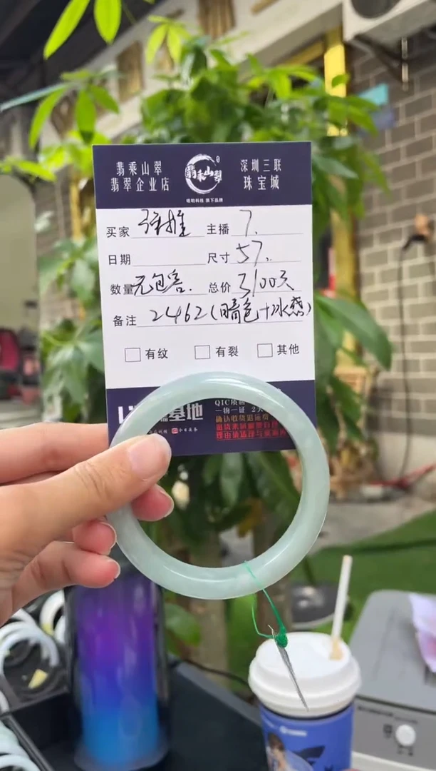 未镶嵌手镯翡翠Q 57正圈 2462