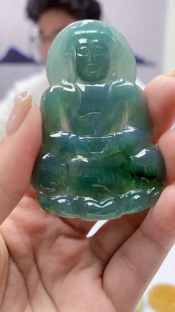 【闪购商品】定制翡翠未镶嵌4688ms-毛货观音104