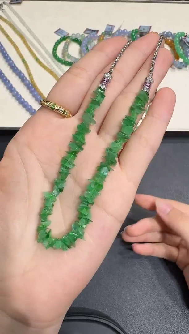 颈饰银S925镶嵌翡翠X1215-1680-53