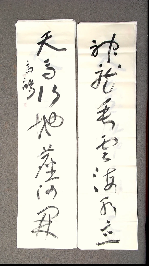 书法王高生 福建漳州 四尺对联